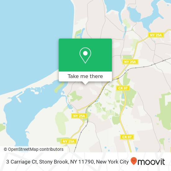 3 Carriage Ct, Stony Brook, NY 11790 map