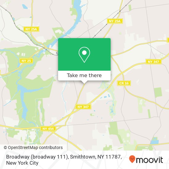 Mapa de Broadway (broadway 111), Smithtown, NY 11787