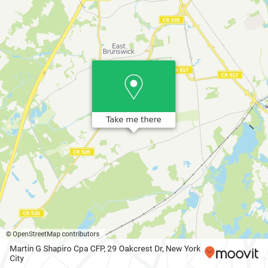 Martin G Shapiro Cpa CFP, 29 Oakcrest Dr map