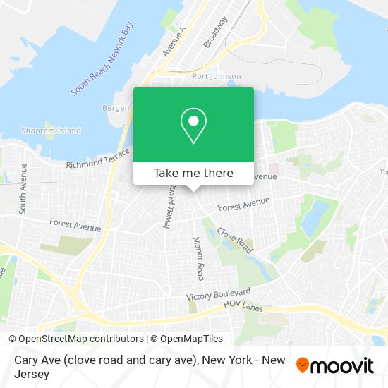 Mapa de Cary Ave (clove road and cary ave)