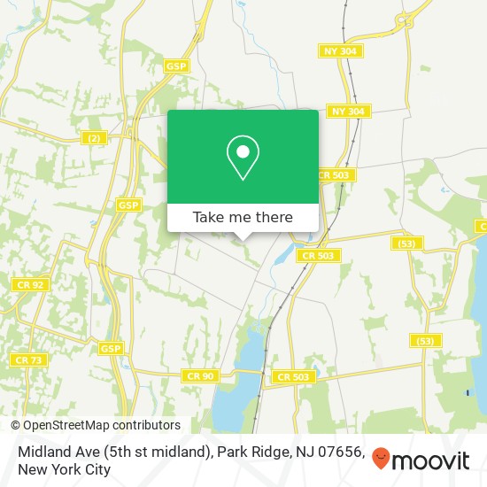 Midland Ave (5th st midland), Park Ridge, NJ 07656 map
