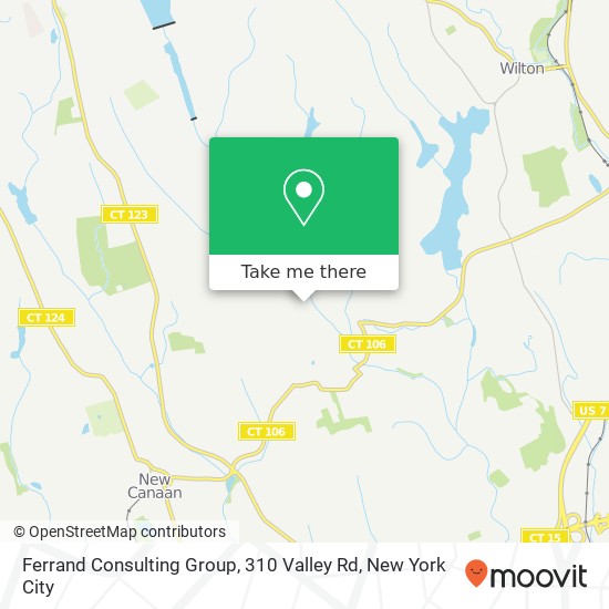 Mapa de Ferrand Consulting Group, 310 Valley Rd