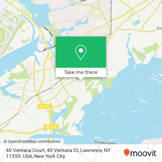 Mapa de 40 Ventana Court, 40 Ventana Ct, Lawrence, NY 11559, USA