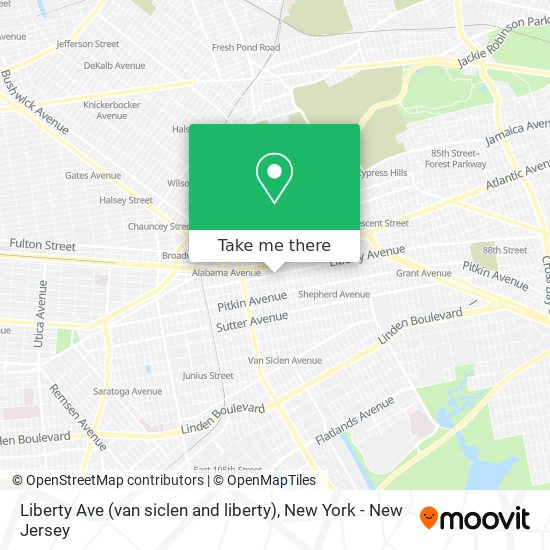 Liberty Ave (van siclen and liberty) map