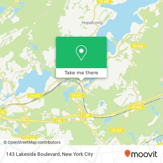 Mapa de 143 Lakeside Boulevard, 143 Lakeside Blvd, Landing, NJ 07850, USA