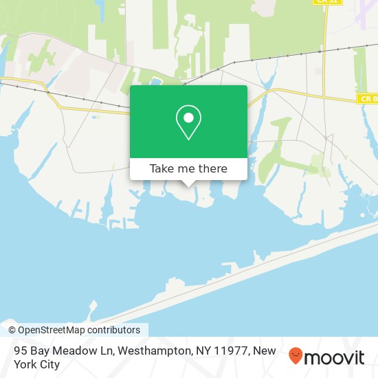 95 Bay Meadow Ln, Westhampton, NY 11977 map