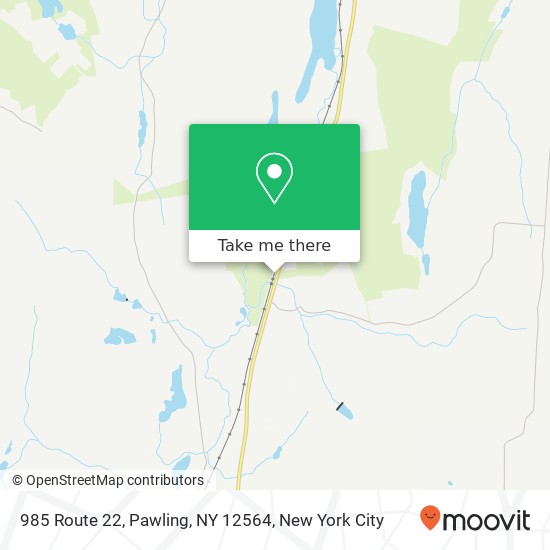 985 Route 22, Pawling, NY 12564 map