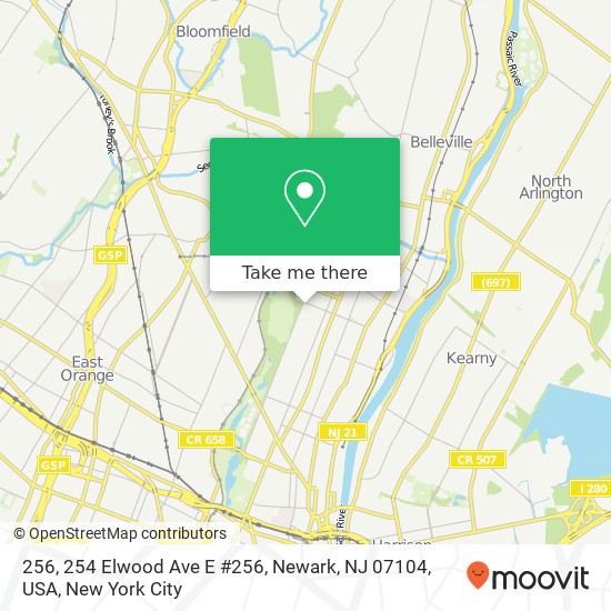 256, 254 Elwood Ave E #256, Newark, NJ 07104, USA map