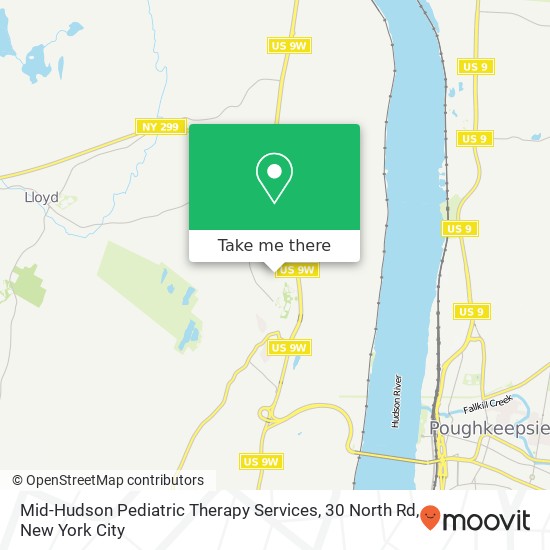 Mid-Hudson Pediatric Therapy Services, 30 North Rd map