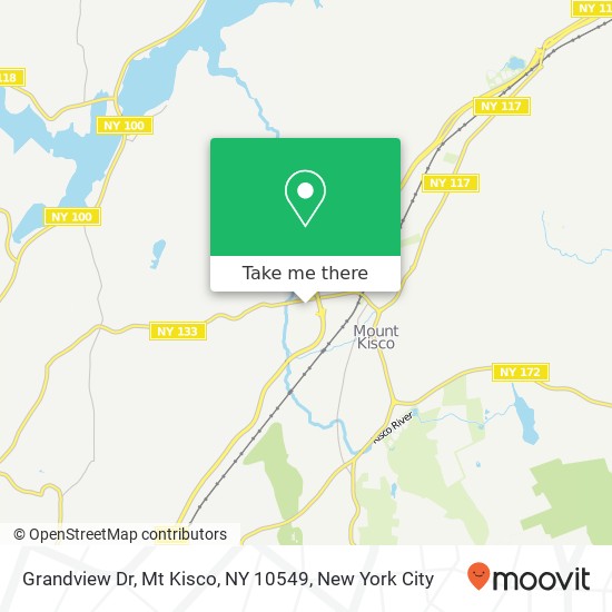Grandview Dr, Mt Kisco, NY 10549 map