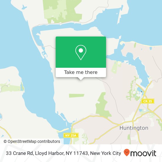 33 Crane Rd, Lloyd Harbor, NY 11743 map