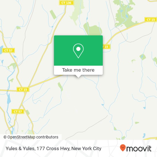 Mapa de Yules & Yules, 177 Cross Hwy