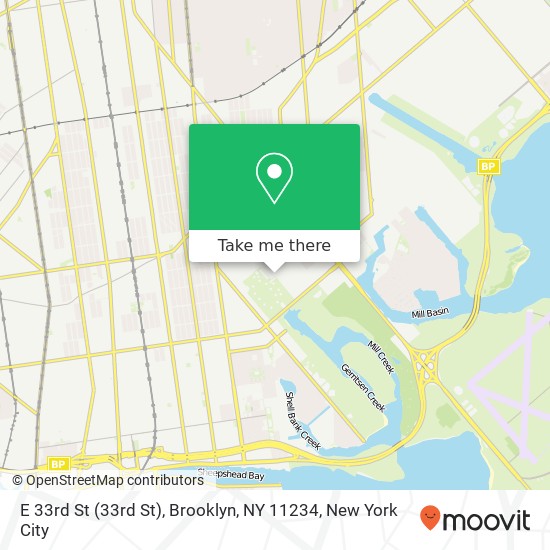 E 33rd St (33rd St), Brooklyn, NY 11234 map