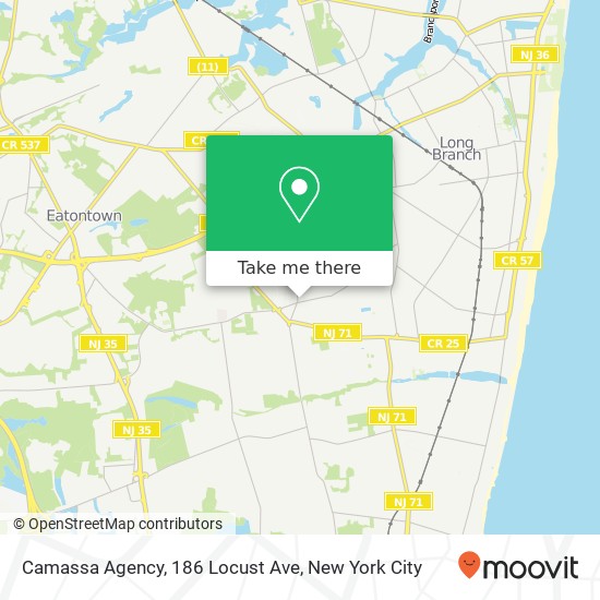 Camassa Agency, 186 Locust Ave map