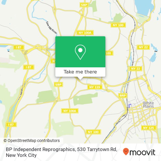 Mapa de BP Independent Reprographics, 530 Tarrytown Rd
