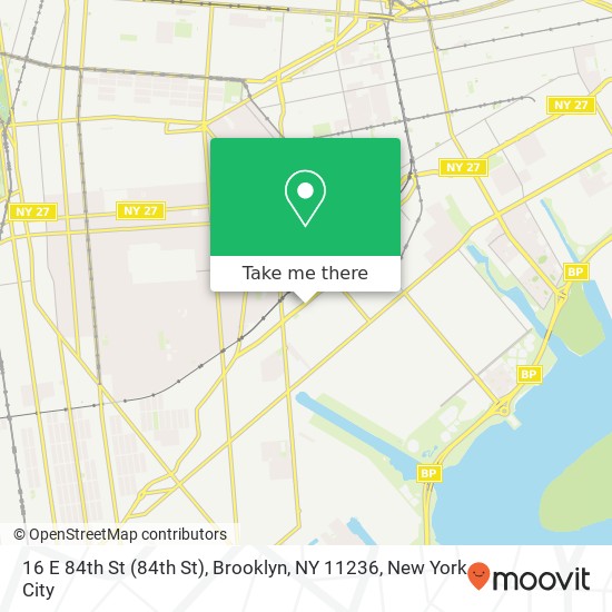 16 E 84th St (84th St), Brooklyn, NY 11236 map