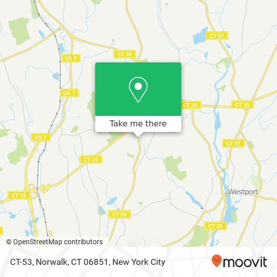 Mapa de CT-53, Norwalk, CT 06851