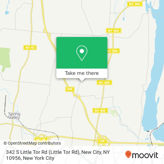 Mapa de 342 S Little Tor Rd (Little Tor Rd), New City, NY 10956