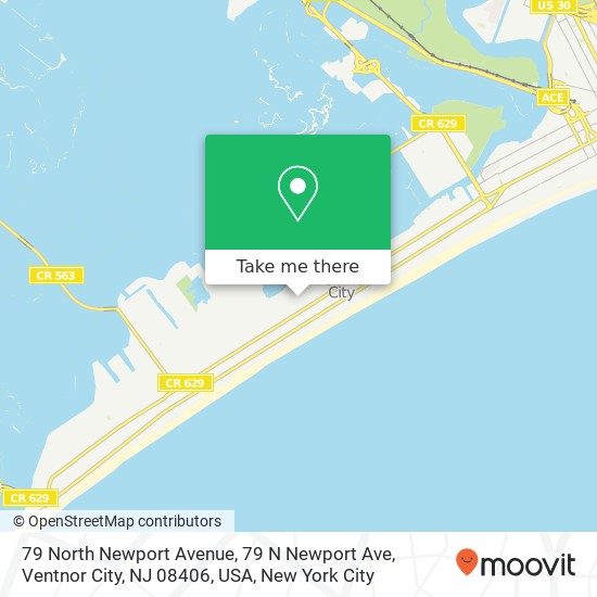 79 North Newport Avenue, 79 N Newport Ave, Ventnor City, NJ 08406, USA map