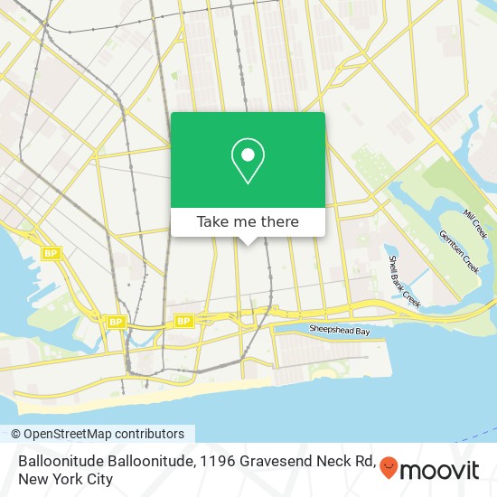 Balloonitude Balloonitude, 1196 Gravesend Neck Rd map