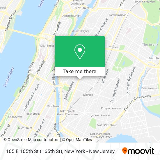 Mapa de 165 E 165th St