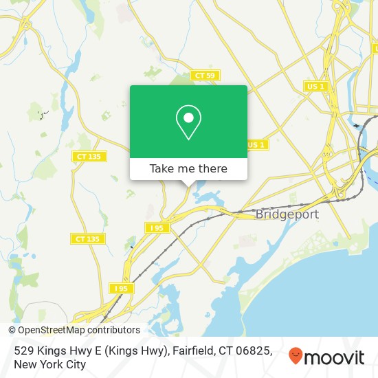 529 Kings Hwy E (Kings Hwy), Fairfield, CT 06825 map