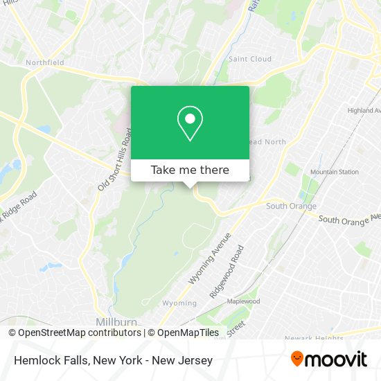 Hemlock Falls map