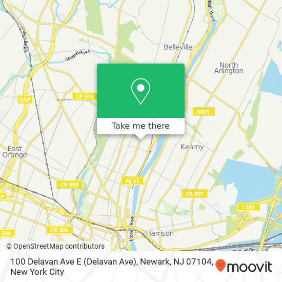 100 Delavan Ave E (Delavan Ave), Newark, NJ 07104 map