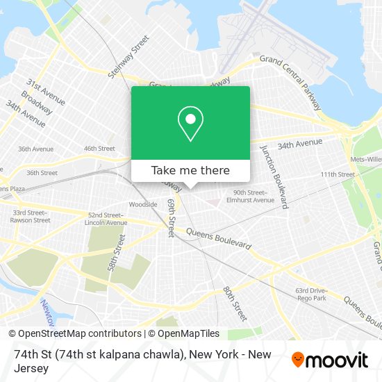 74th St (74th st kalpana chawla) map