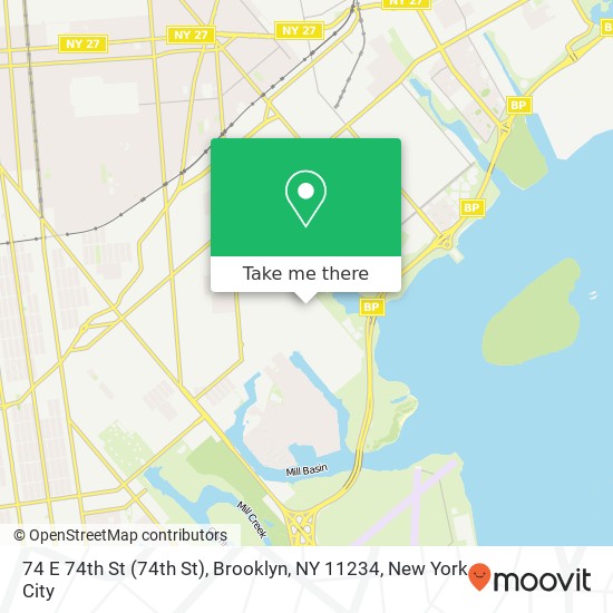 74 E 74th St (74th St), Brooklyn, NY 11234 map