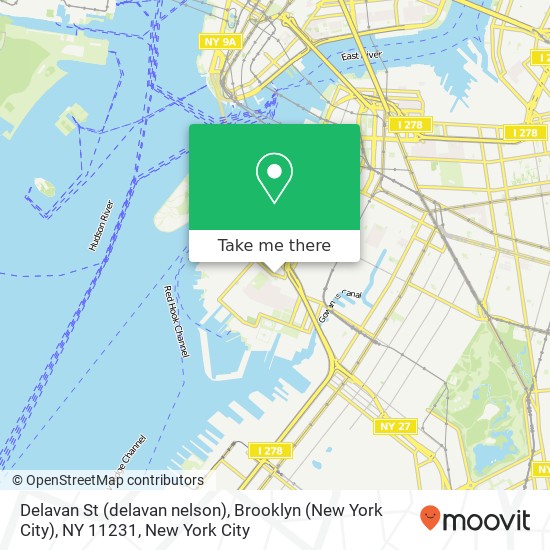 Delavan St (delavan nelson), Brooklyn (New York City), NY 11231 map