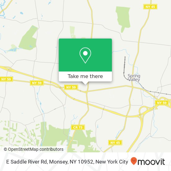 E Saddle River Rd, Monsey, NY 10952 map