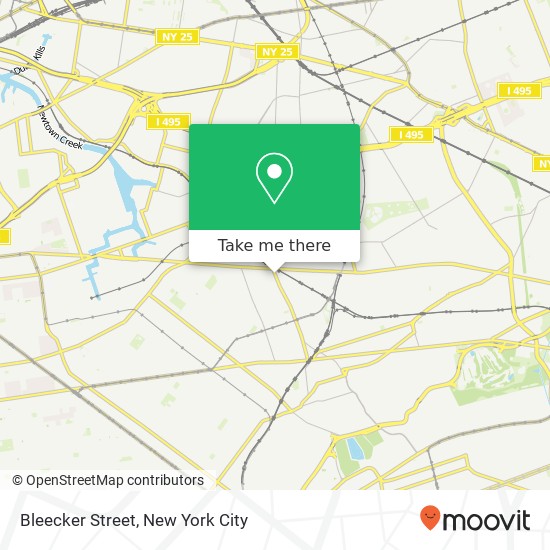 Bleecker Street map