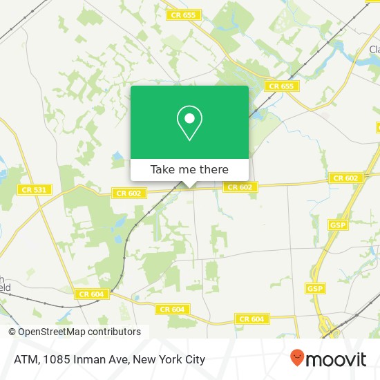 Mapa de ATM, 1085 Inman Ave