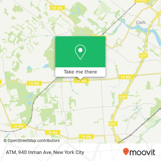 Mapa de ATM, 940 Inman Ave