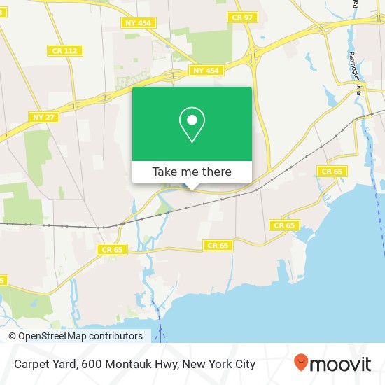 Mapa de Carpet Yard, 600 Montauk Hwy