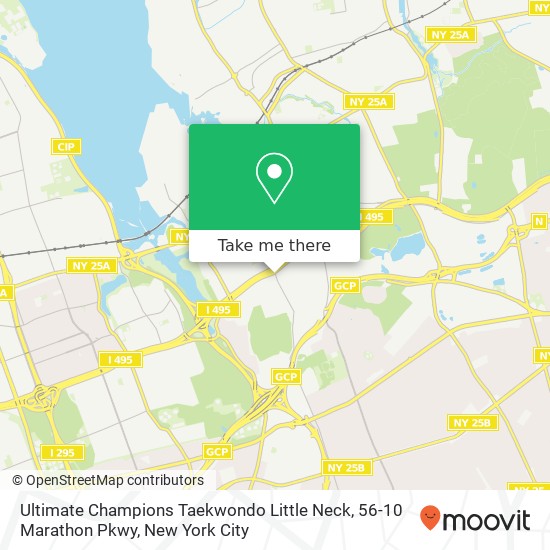 Ultimate Champions Taekwondo Little Neck, 56-10 Marathon Pkwy map