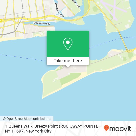 1 Queens Walk, Breezy Point (ROCKAWAY POINT), NY 11697 map