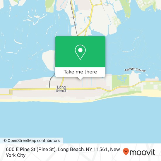 600 E Pine St (Pine St), Long Beach, NY 11561 map