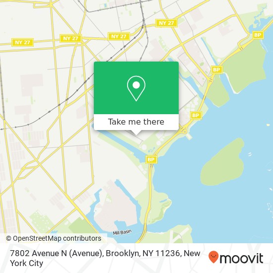 7802 Avenue N (Avenue), Brooklyn, NY 11236 map