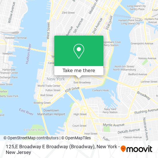 125,E Broadway E Broadway map