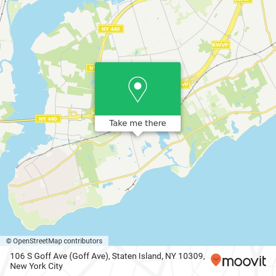 106 S Goff Ave (Goff Ave), Staten Island, NY 10309 map