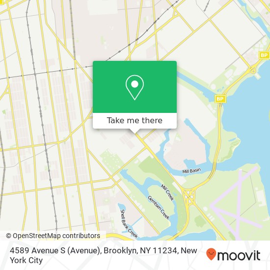 Mapa de 4589 Avenue S (Avenue), Brooklyn, NY 11234