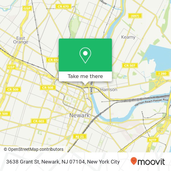 3638 Grant St, Newark, NJ 07104 map