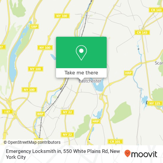 Mapa de Emergency Locksmith in, 550 White Plains Rd