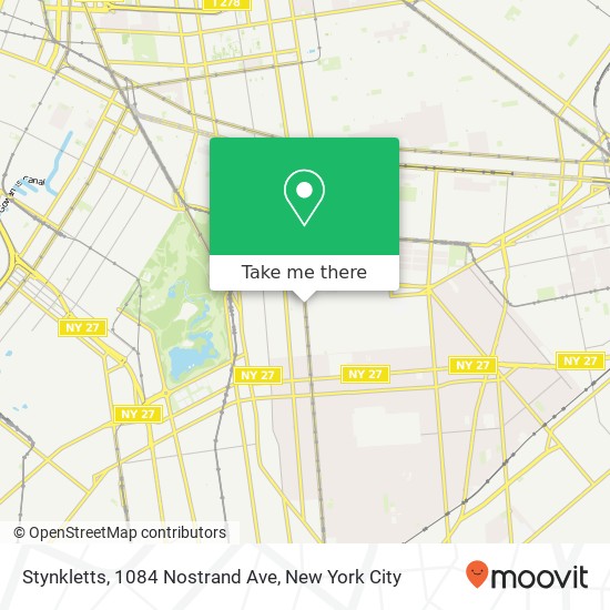 Mapa de Stynkletts, 1084 Nostrand Ave