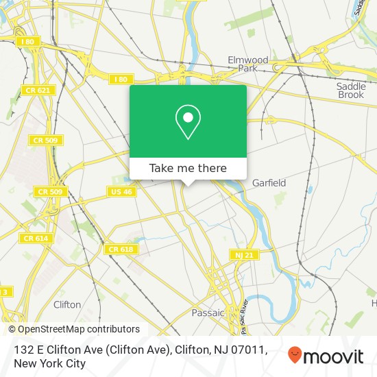 132 E Clifton Ave (Clifton Ave), Clifton, NJ 07011 map