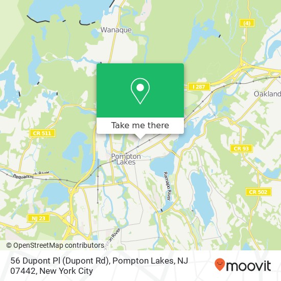 56 Dupont Pl (Dupont Rd), Pompton Lakes, NJ 07442 map