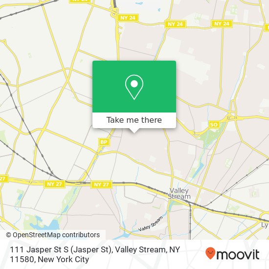 111 Jasper St S (Jasper St), Valley Stream, NY 11580 map