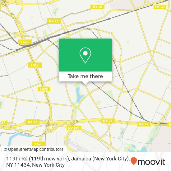 Mapa de 119th Rd (119th new york), Jamaica (New York City), NY 11434